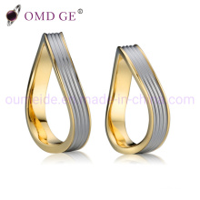 Hot Laser Custom Wedding Ring Set White Plated Jewelry